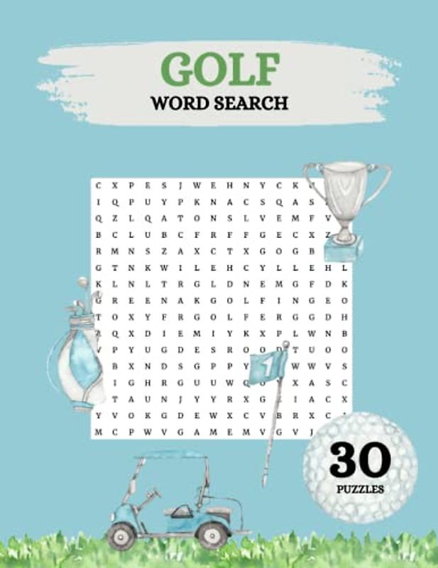 Golf Word Search: 30 Puzzles With Answers