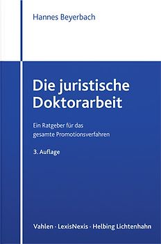 Die juristische Doktorarbeit