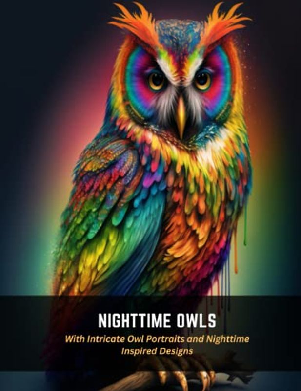 Nighttime Owls: With Intricate Owl Portraits and Nighttime Inspired Designs