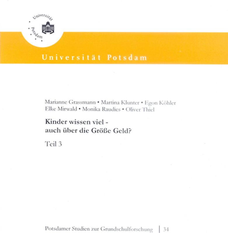 Kinder wissen viel: Auch über die Größe Geld?