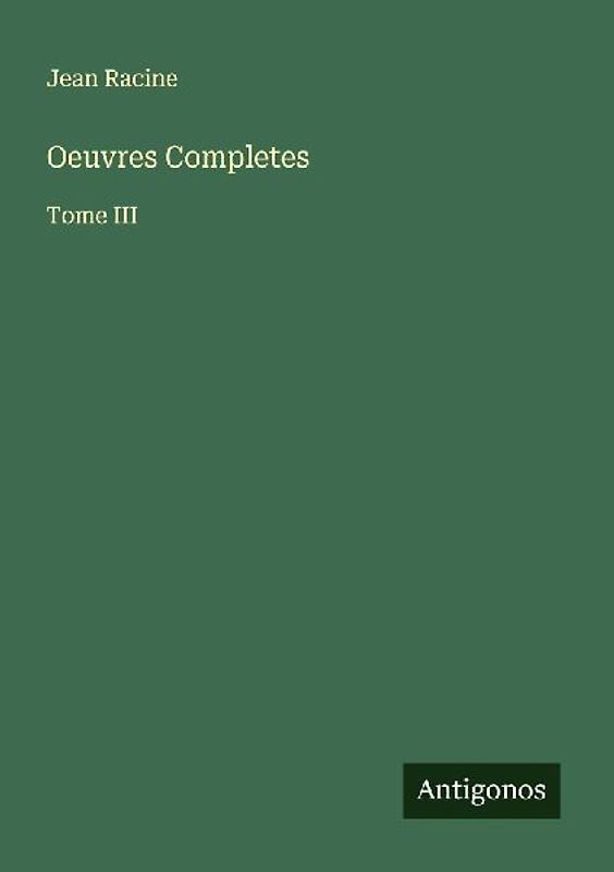 Oeuvres Completes