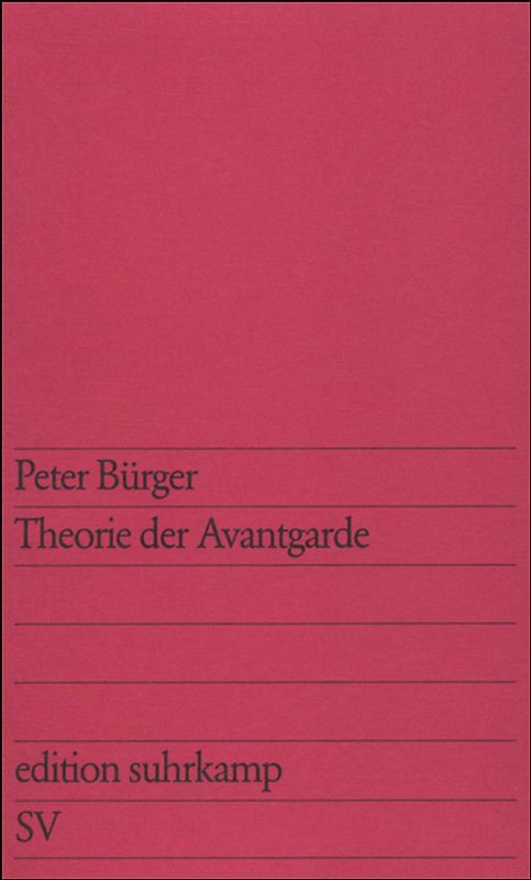 Theorie der Avantgarde