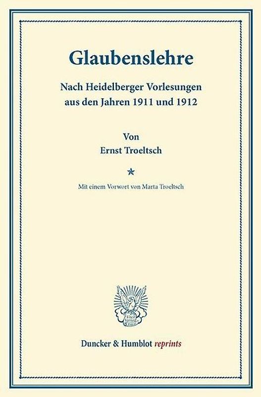 Glaubenslehre.