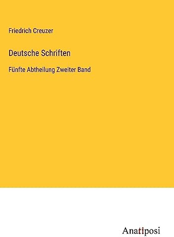 Deutsche Schriften: Fünfte Abtheilung Zweiter Band