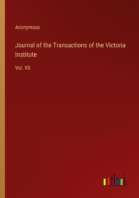 Journal of the Transactions of the Victoria Institute