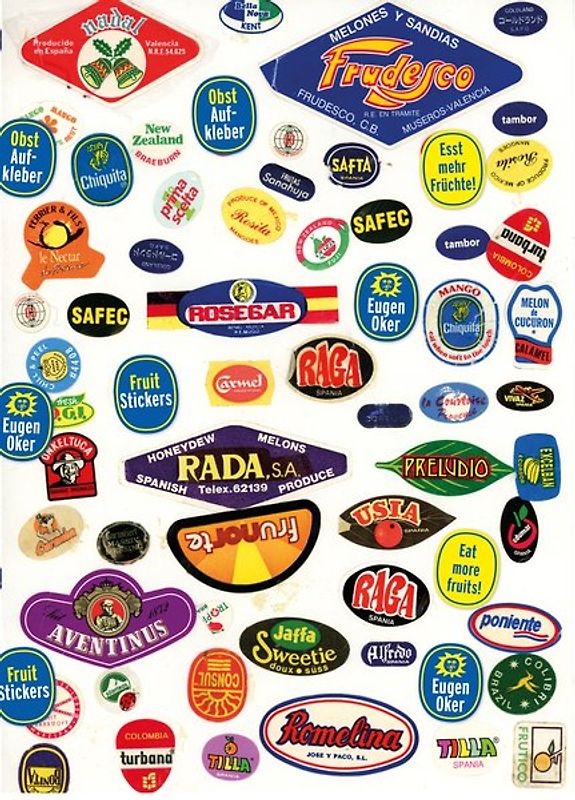 Obstaufkleber - Fruit Stickers