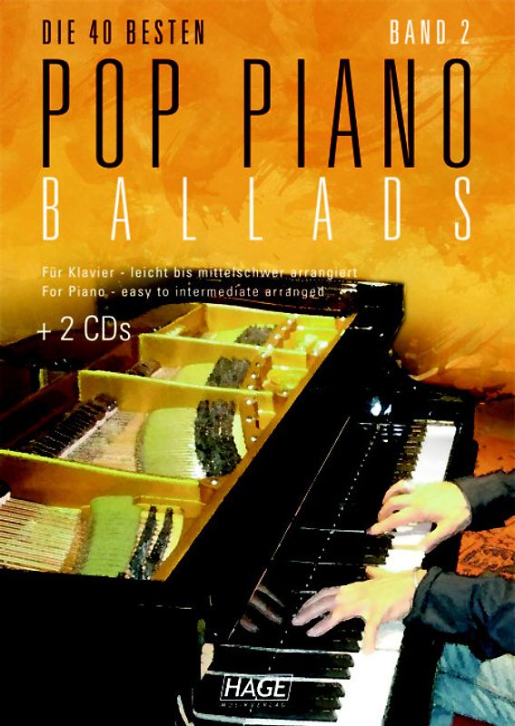 Pop Piano Ballads 2 mit 2 Playback-CDs