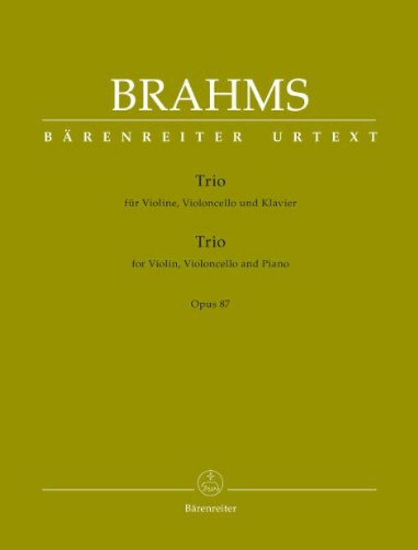 Trio für Violine, Violoncello und Klavier op. 87: Partitur und Stimmen