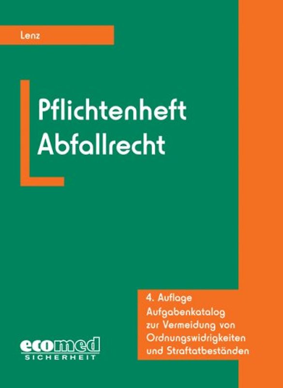 Pflichtenheft Abfallrecht