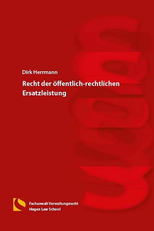 Recht der öffentlich-rechtlichen Ersatzleistung