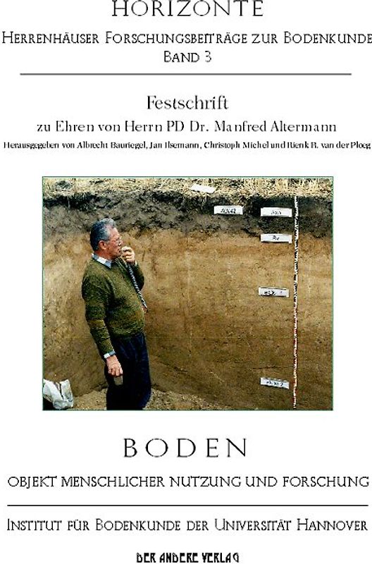 Boden - Objekt menschlicher Nutzung und Forschung