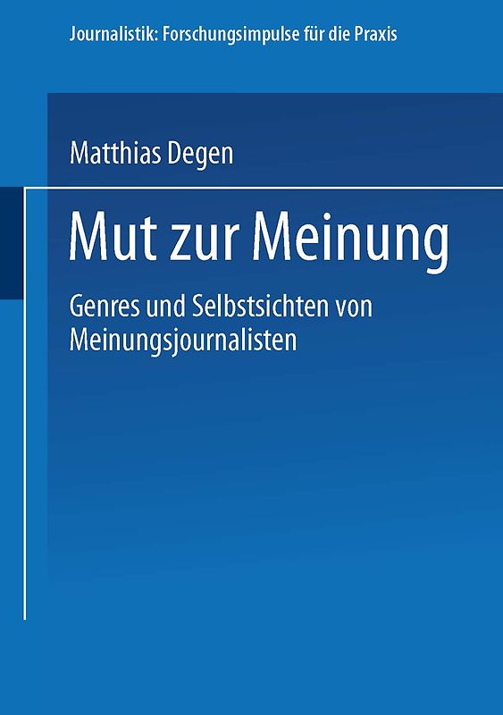 Mut zur Meinung