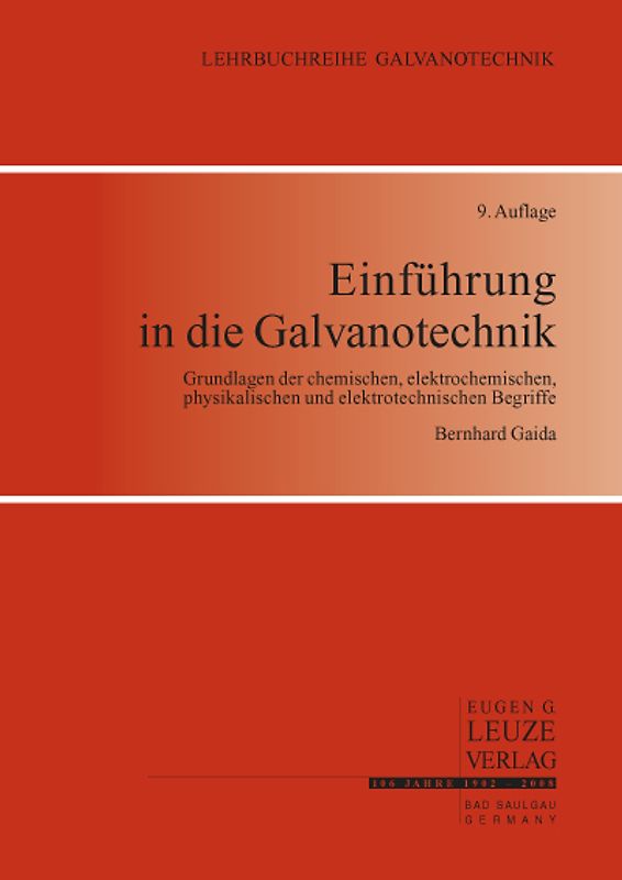 Einführung in die Galvanotechnik