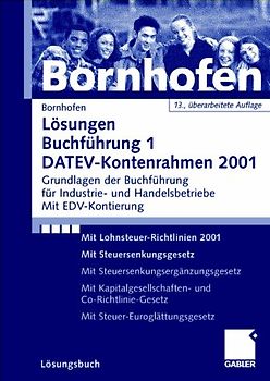 Lösungen Buchführung 1 DATEV-Kontenrahmen 2001