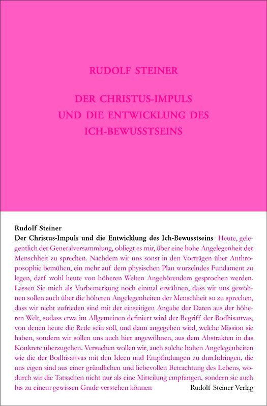 Der Christus-Impuls und die Entwicklung des Ich-Bewusstseins