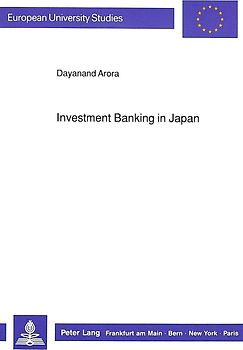 Investment Banking in Japan