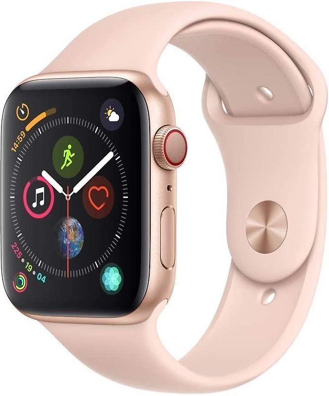 Apple Watch Series 4 44 mm boîtier en aluminium or avec Bracelet Sport rose des sables [Wifi+Cellular]