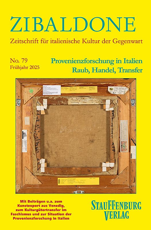 Provenienzforschung in Italien. Raub, Handel, Transfer