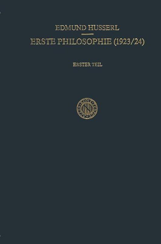 Erste Philosophie (1923/24)