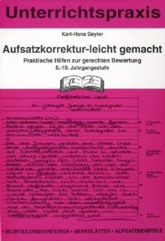 Aufsatzkorrektur leicht gemacht 5.-10. Jahrgangsstufe