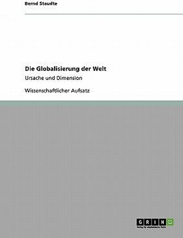 Die Globalisierung der Welt