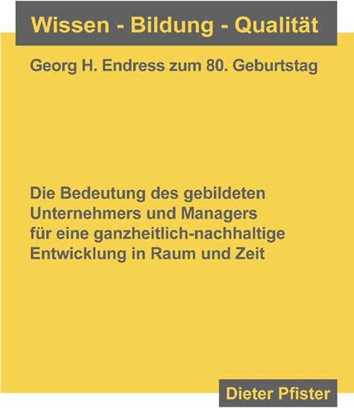 Wissen - Bildung - Qualität