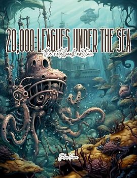 20,000 Leagues Under the Sea - Lined Journal - 8.5" x 11" - 208 Pages - College Ruled Notebook for Work and School