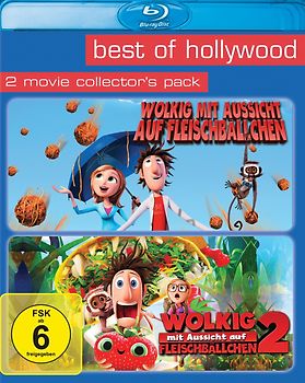 Best of Hollywood - 2 Movie Collector's Pack: Wolkig mit Aussicht auf Fleischbällchen / Wolkig mit Aussicht auf Fleischbällchen 2 [2 Discs] Blu-ray Disc