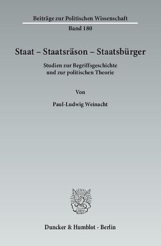 Staat – Staatsräson – Staatsbürger.