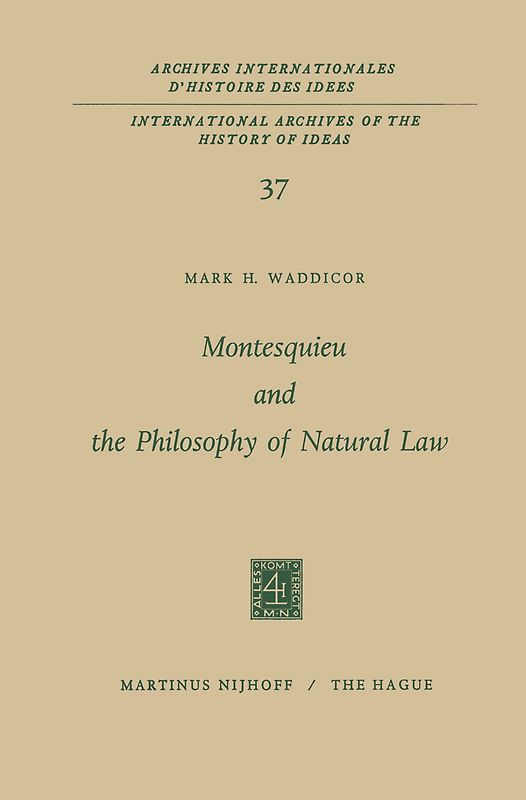 Montesquieu and the Philosophy of Natural Law