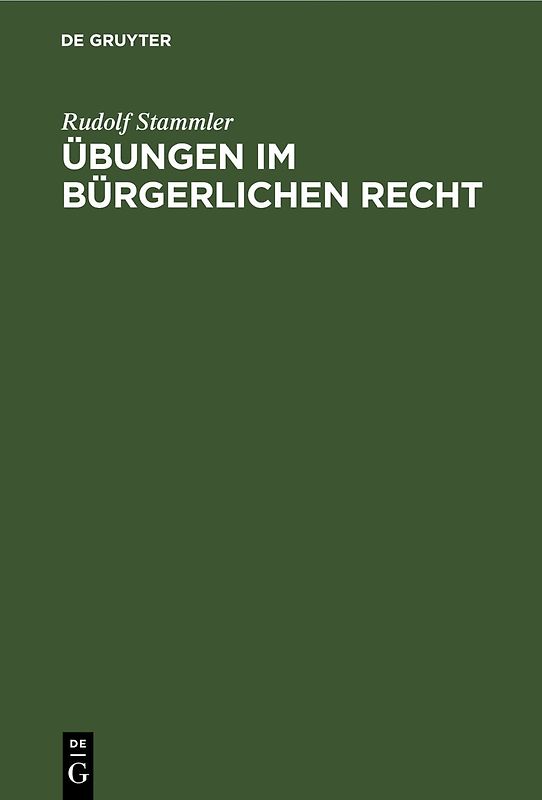 Übungen im Bürgerlichen Recht