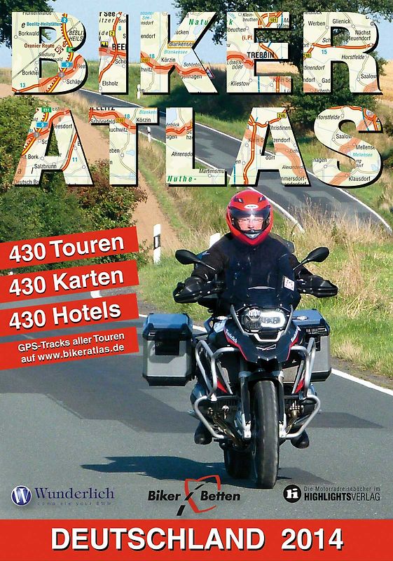 Biker-Atlas Deutschland 2014