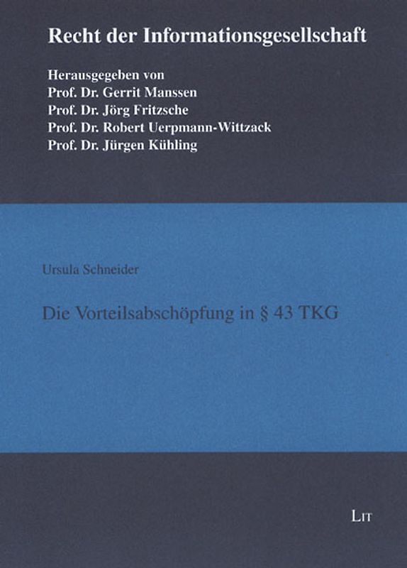 Die Vorteilsabschöpfung in § 43 TKG