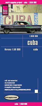 Reise Know-How Landkarte Cuba (1:650.000) mit Havanna (1:50.000)