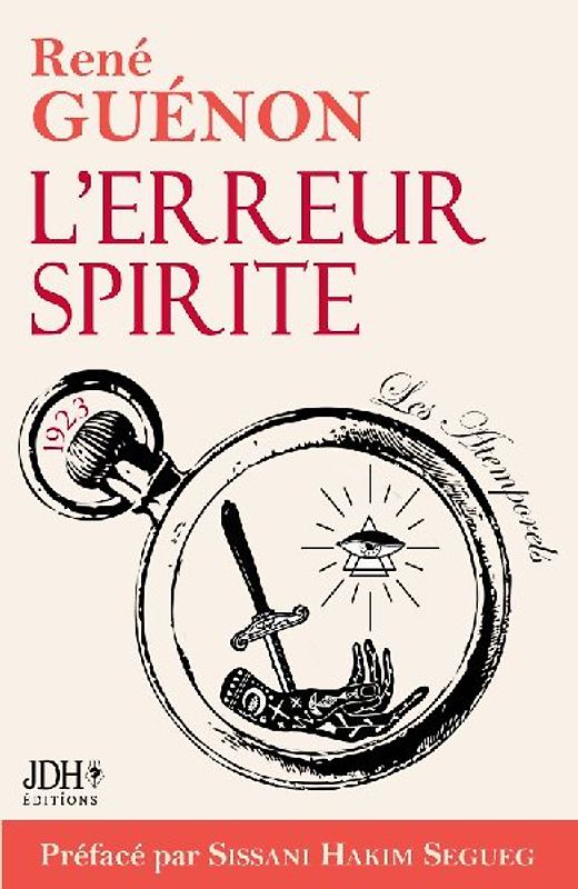 L'erreur Spirite édition 2022, préfacé par Sissani Hakim Segueg