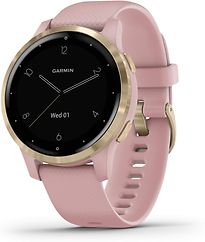 Garmin Vivoactive 4s 40 mm roze met een roze siliconen polsband