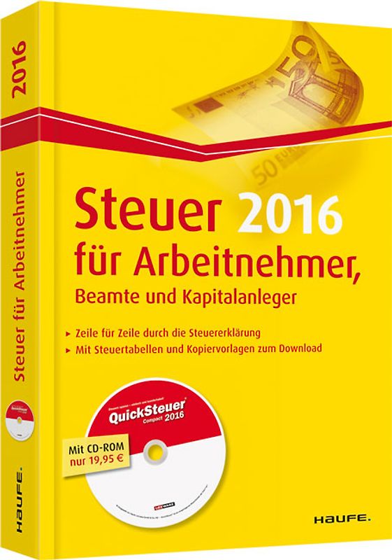 Steuer 2016 für Arbeitnehmer,  Beamte und Kapitalanleger