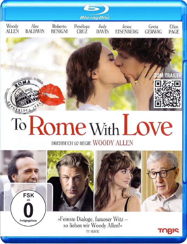 To Rome with Love Blu-ray Disc
