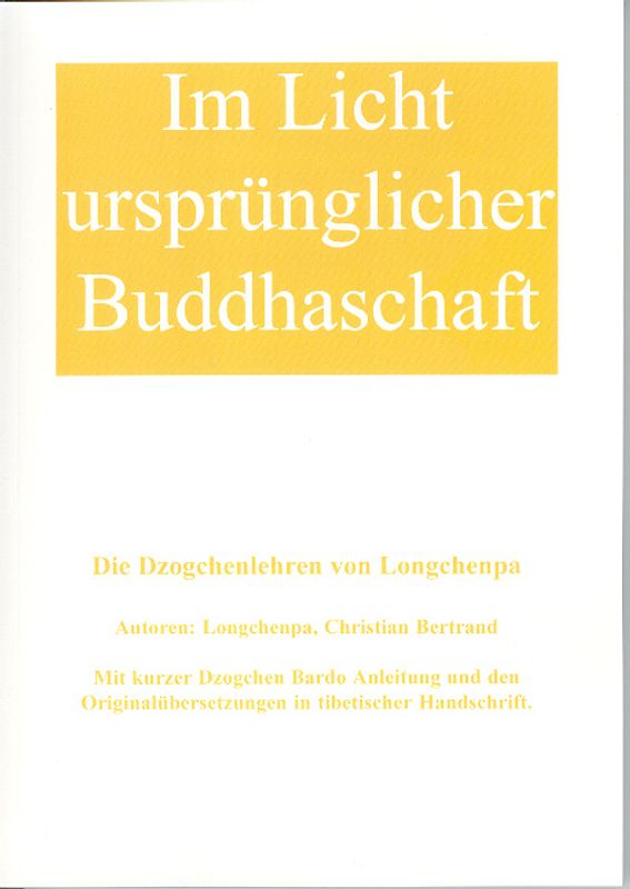 Im Licht ursprünglicher Buddhaschaft
