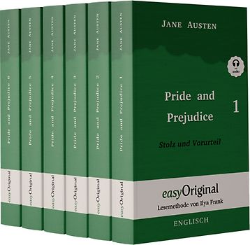 Pride and Prejudice / Stolz und Vorurteil - 6 Teile Softcover - (Buch + Audio-Online) - Lesemethode von Ilya Frank - Zweisprachige Ausgabe Englisch-Deutsch