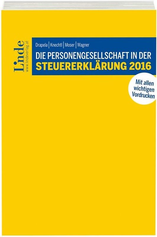Die Personengesellschaft in der Steuererklärung 2016