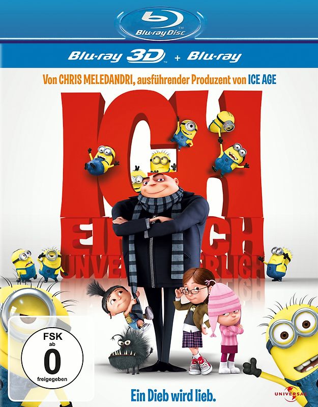 Ich - Einfach unverbesserlich [3D Blu-ray + 2D Blu-ray] 3D Blu-ray Disc