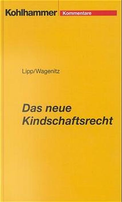Das neue Kindschaftsrecht