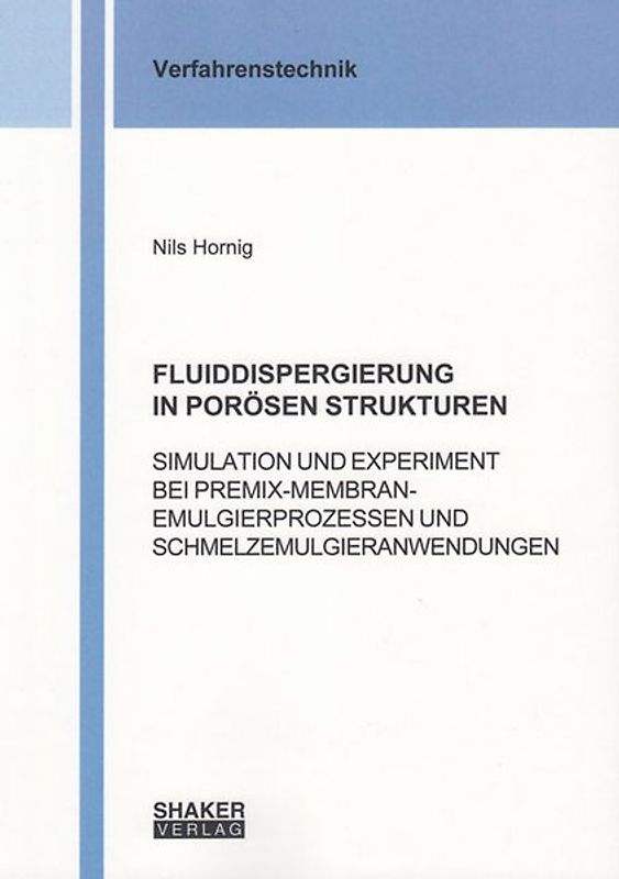 FLUIDDISPERGIERUNG IN PORÖSEN STRUKTUREN
