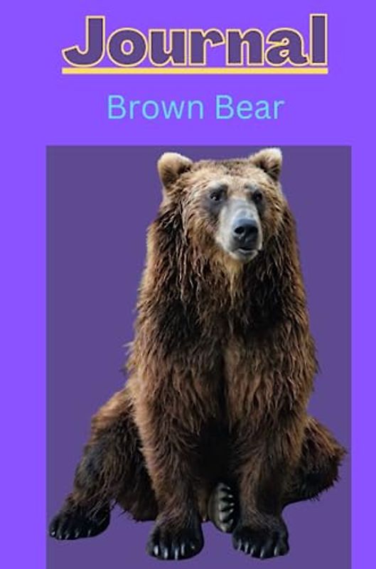 brown bear journal series 1 with a purple background