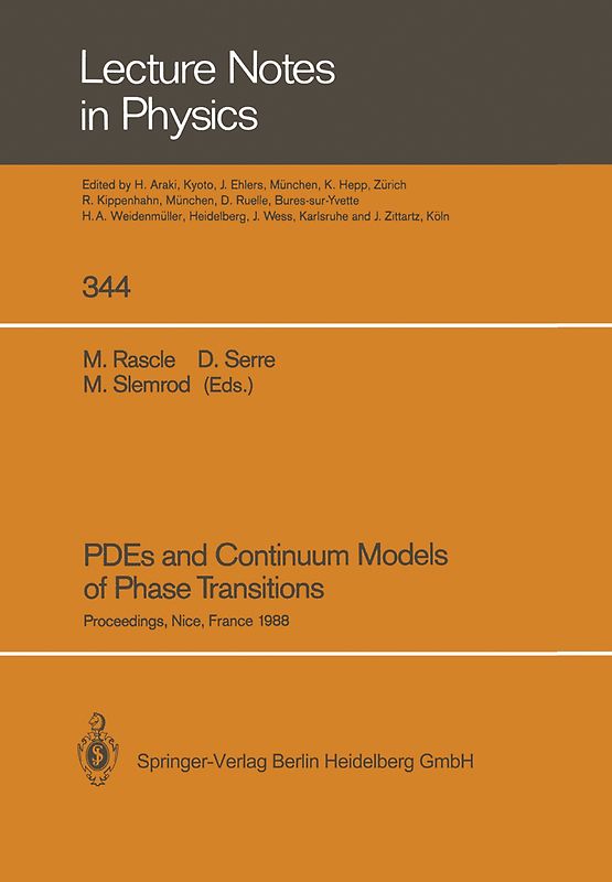 PDEs and Continuum Models of Phase Transitions