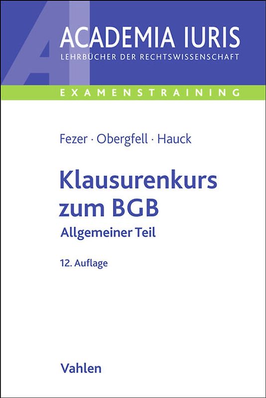 Klausurenkurs zum BGB