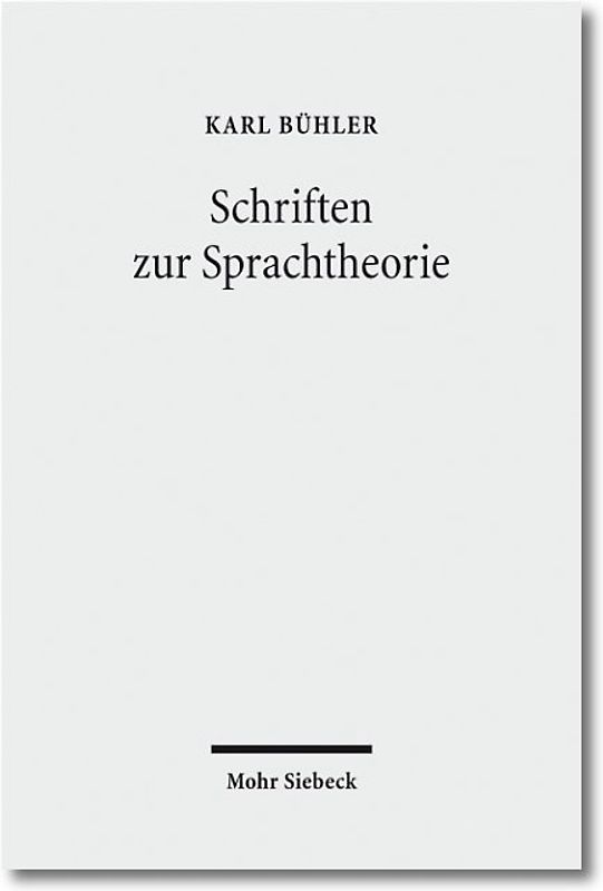 Schriften zur Sprachtheorie