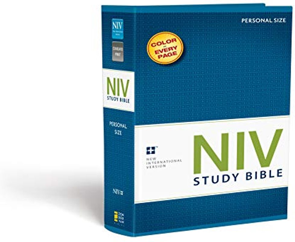 NIV Study Bible, Personal Size, Paperback, Red Letter Edition