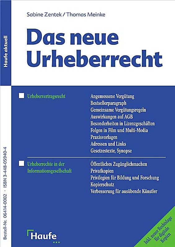 Das neue Urheberrecht